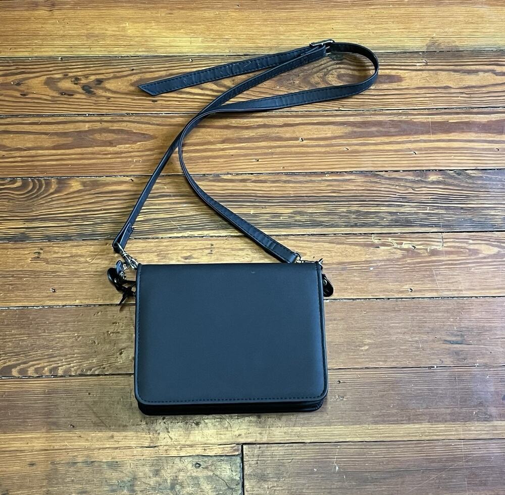 Cambridge Planner Black Zip Travel Wallet 9 1/4" X 4 3/4" Organizer File Case
